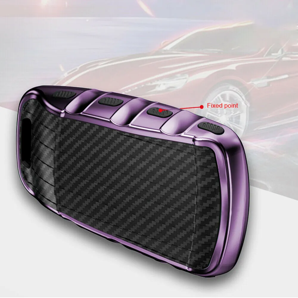TPU Carbon Style Chiave Case Copertura Shell di protezione protezione Audi A4 A4L A5 Q59369503