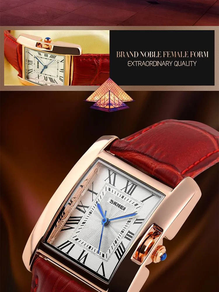 Watches Ladies Women 2021 Leather Strap Quartz Wristwatches for Lady Skmei Custom Fashion Luxury Watches Gift Chinese Whole243S6893392