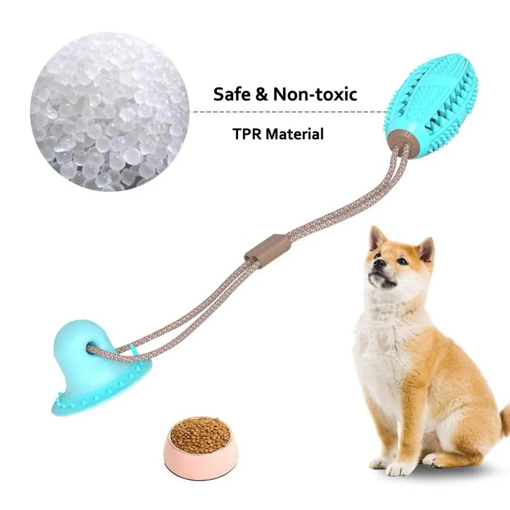 Pet Dog Toys Silicon Suction Cup Tug dog toy Dogs Push Ball Pet Tooth Cleaning chewing toys for Puppy large Dog Biting245e