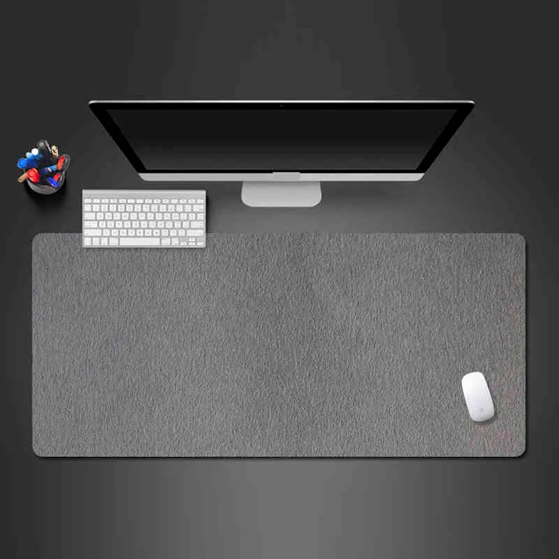 Mouse pad de jogo com design abstrato cinza avançado, borracha natural de alta qualidade, bloqueio grande, notebook, teclado, mouse, tapetes grandes aa227573977