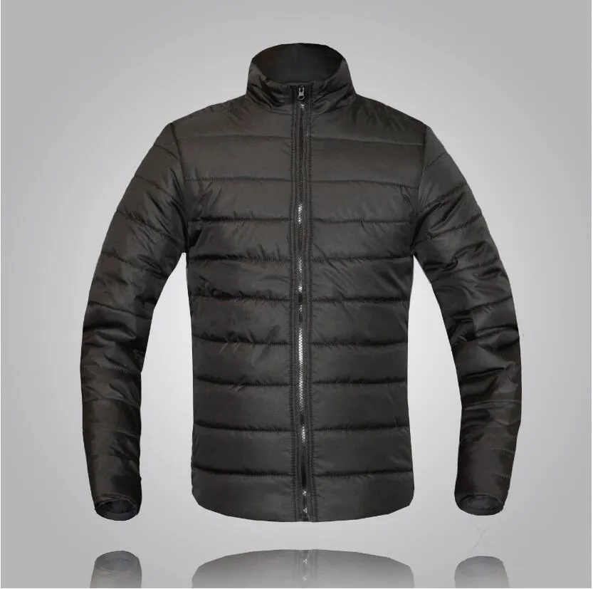 Los hombres de alta calidad de moda abajo de la chaqueta de invierno Casual Parkas hombres ropa deportiva ropa Parkas chaqueta caliente chaqueta de algodón 201119