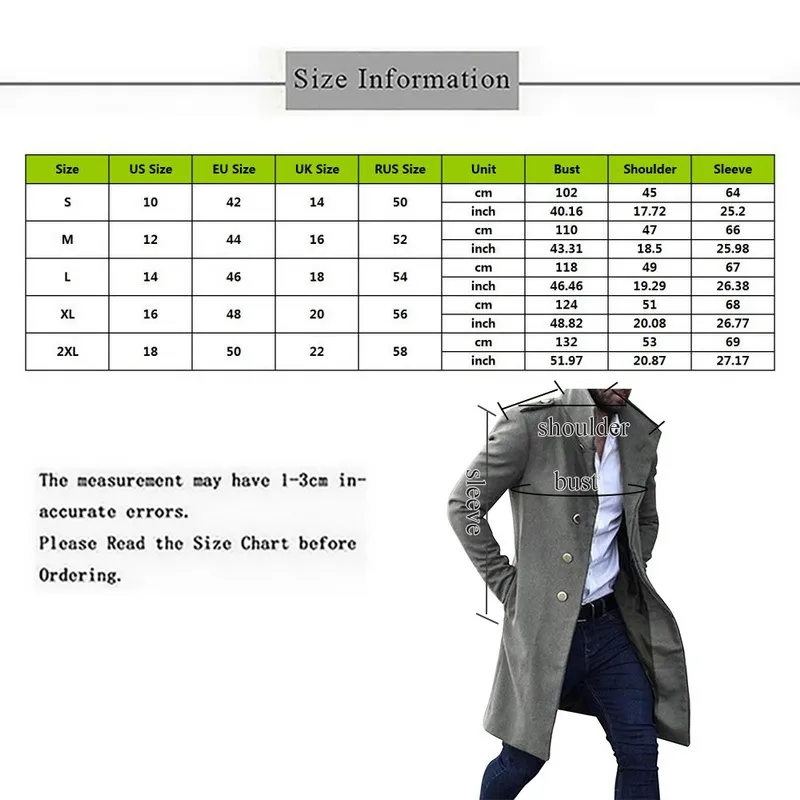 Erkek Trençkot Ceket İnce Düz Renk Vahşi Dik Yaka Tek Göğüslü Uzun Trençkot Ceket Casual Palto 201.012