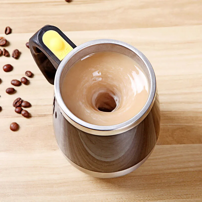 Kubek do kawy Tazas ze stali nierdzewnej magnetyczny samomieszający automatyczny pokrowiec kubki do mieszania mleka elektryczny leniwy inteligentny shaker filiżanka kawy T200104