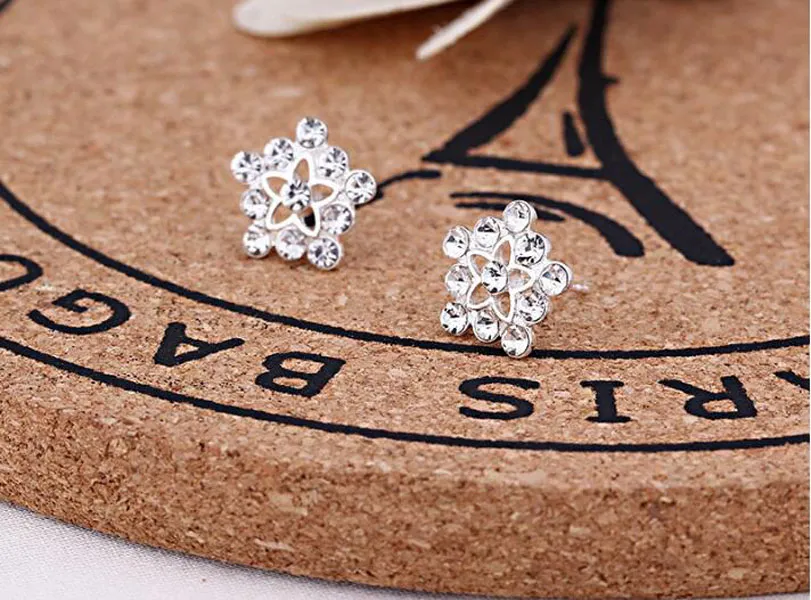 45 styles créatifs clous d'oreilles mode flocon de neige bière cristal strass perle boucles d'oreilles pour bijoux cadeau EA080298E