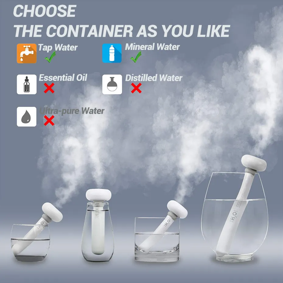 USB Luchtbevochtiger Diffuser Vaporizer Ultrasone Mist Maker Fogger Geurverspreiders Mini Draagbare Stick Luchtbevochtiger voor HomeCar Y206266591