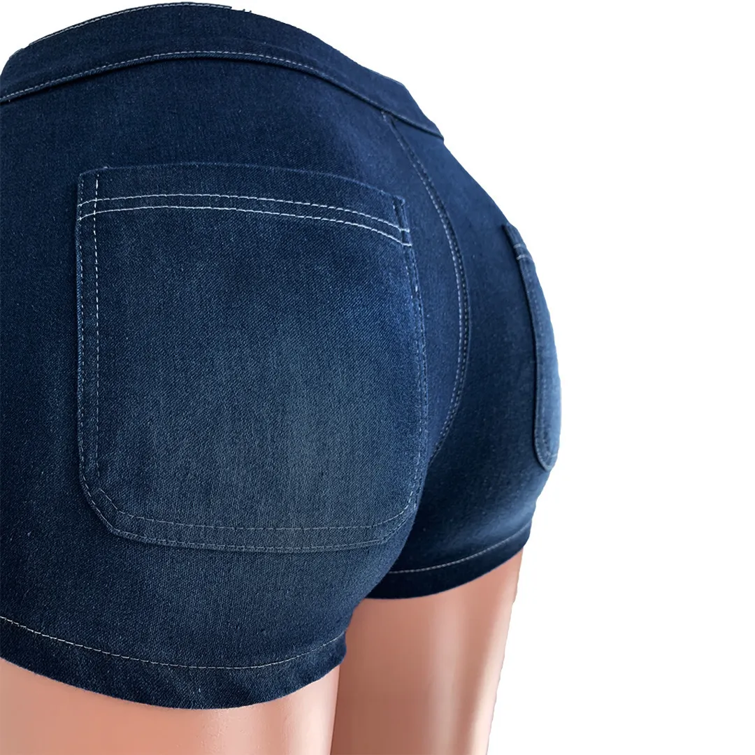 Анжаманор Горячая сексуальная женщина джинсы высокая потерянная джинсовая добыча шорты для женщин одежда лето 2020 тонкий джинсовые шорты D74-CG17 T200701