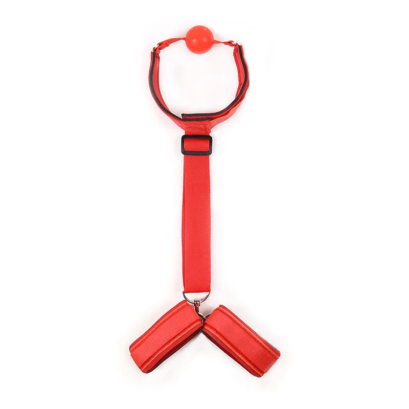 Mouth Ball Bdsm Bondage Headrests Handcuffs Single Tape Slave Adults No Vibrator Toys For Women Couples Toys Sex Products9884044