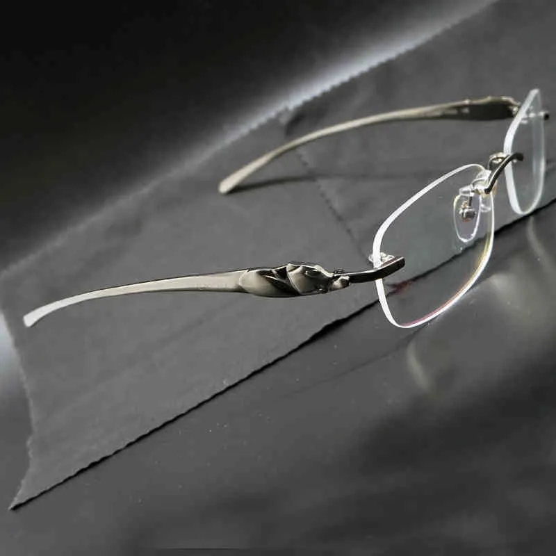Clear Eyeglass Frame Carter Panther Desinger Brand Eye Glasses Spectales Frame Fill Prescription Eye Glasses Frames for Men