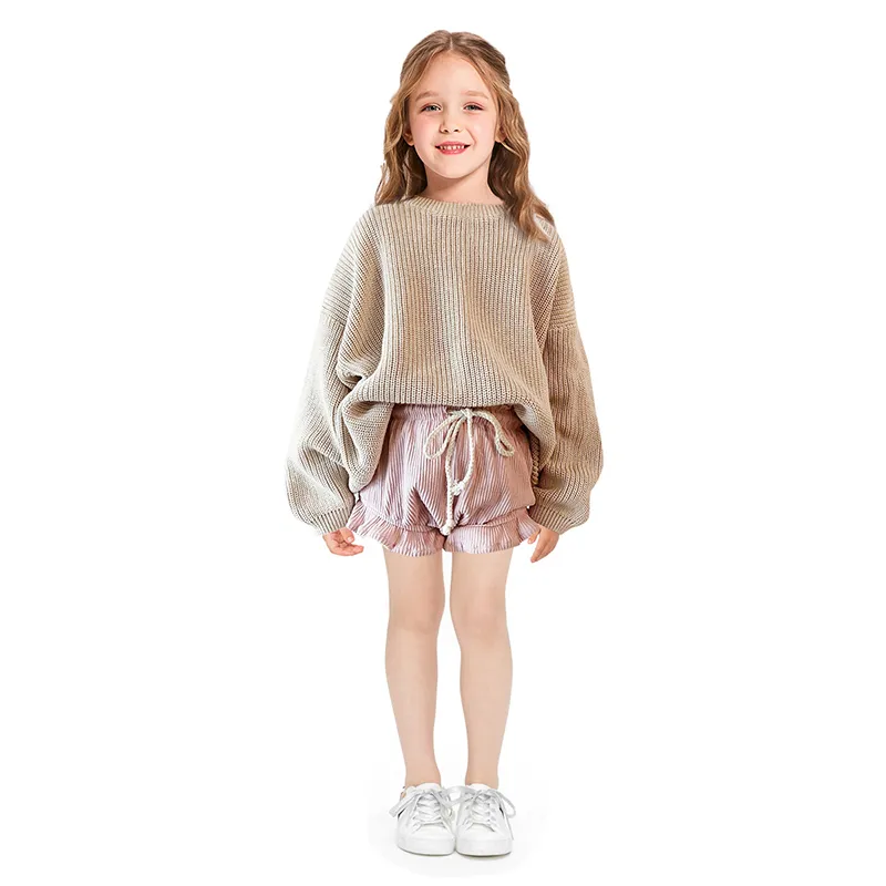 Kaiya Angel Kids Sweater Осень зимняя зимняя одежда Cure Girls Cotton O-образная o-образная малыша повседневная блузка лучшая розничная торговля LJ201128