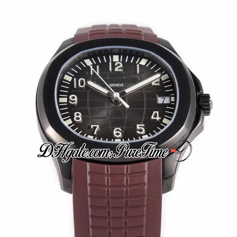 Nuovo ZF 5167 324SC 324CS orologio automatico da uomo Black Venom DLC quadrante nero cinturino in caucciù marrone edizione 40mm PTPP Puretime338n