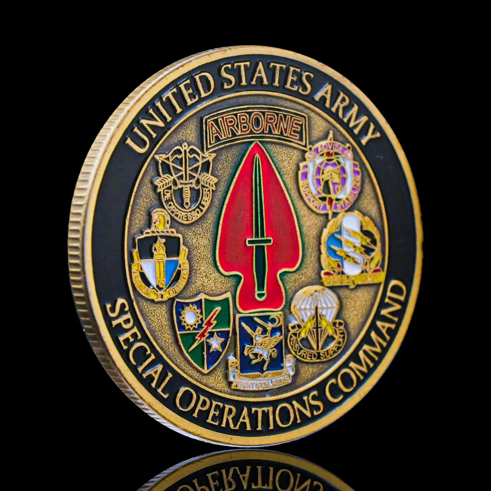 não magnéticos de operações especiais comando do Exército Pari USA Desafio Coin Challenger Medalha Medalha Colecionável CO2679
