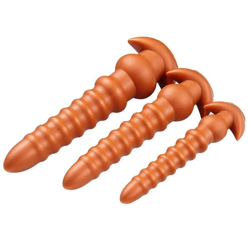 Nxy dildos anal brinquedos diamante diamante backyard três pedaço conjunto de macho e fêmea masturbação dispositivo líquido silicone divertido expansão plug adulto produtos 0225