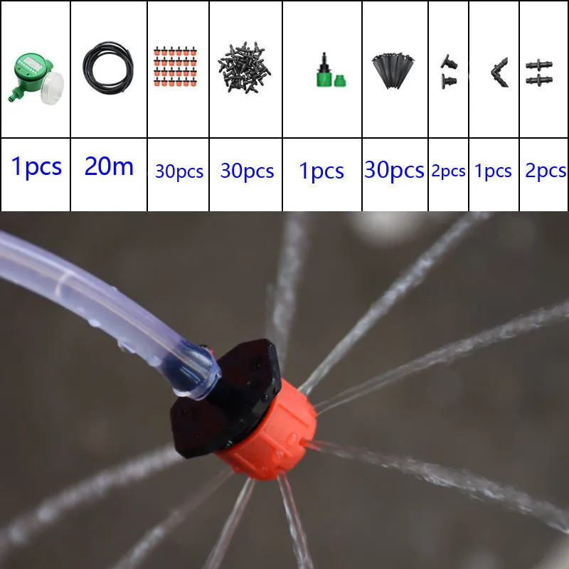 DIY Garden Garden Drip Irrigation System With Automatic Drip Irulation ...