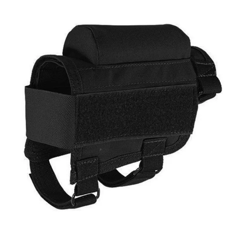 Stuffsäckar Hunting Field CS Multi-Purpose Tactical Catrones Bag Cheek Rest Rifle Stocks med Carrying Case 7 Rounds182S