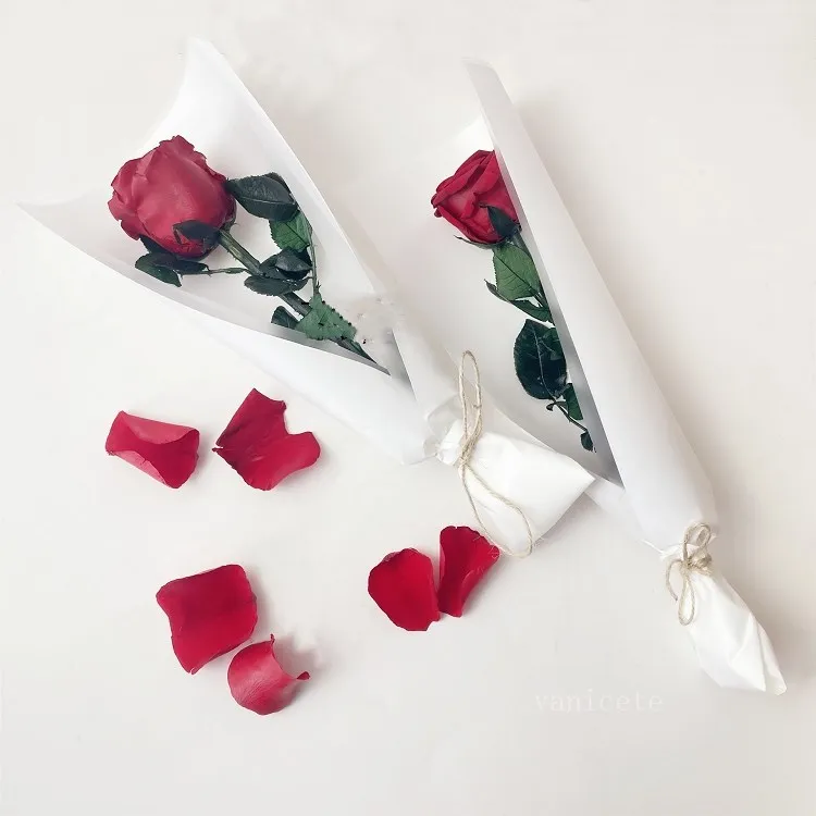 装飾的な花母の日バレンタインデーのギフト不滅の花シングルバラの花束パーティー用品SEA T2I53330