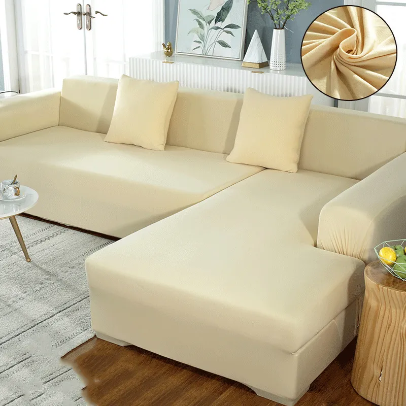 Couverture de canapé blanche élastique Stretch Tight Wrap Couvertures de canapé tout compris pour salon Couverture de canapé Chaise Couverture de canapé Taie d'oreiller LJ201216