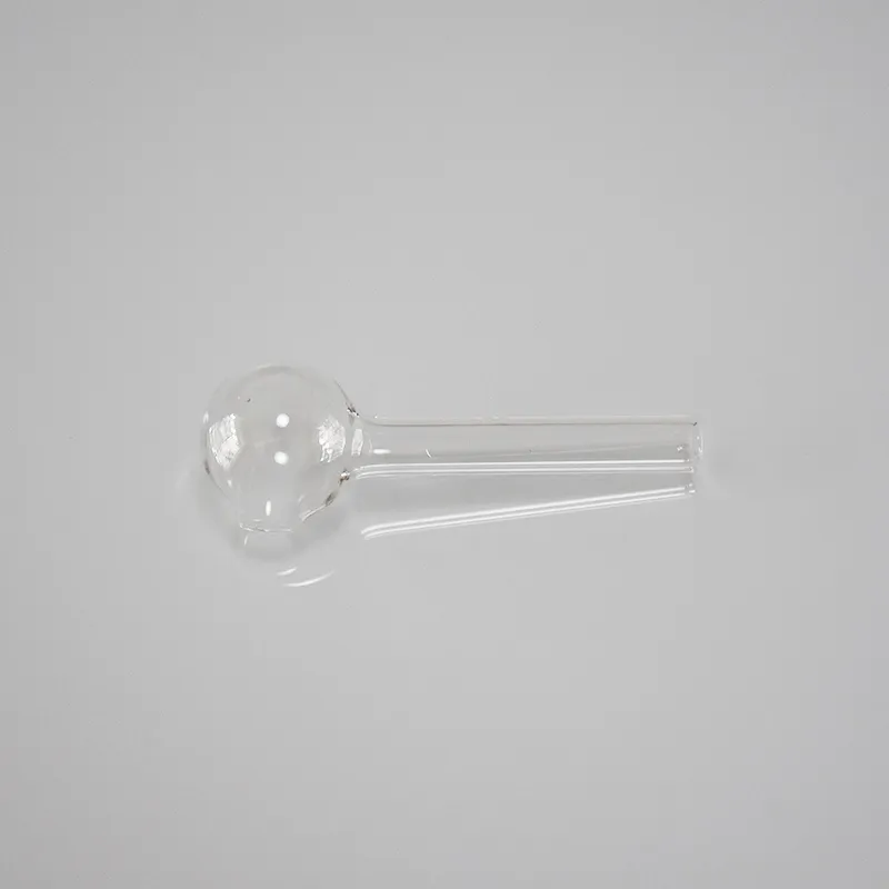 65 mm przezroczystą szklaną rurę paznokcie paznokcie rurowe rurki 6 5 cm długość przezroczyste wielkie rurki palące 2 5 cali Pyrex Glass Burner 2773