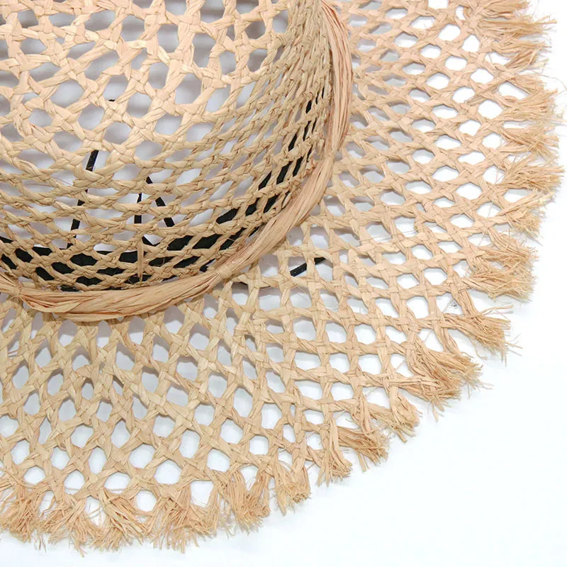 Fashion Brand Show Raffia Hats For Women Spring Summer Sun Hat Vacation Dress Up Beach Accessories Wholeasle S1073 Y200714