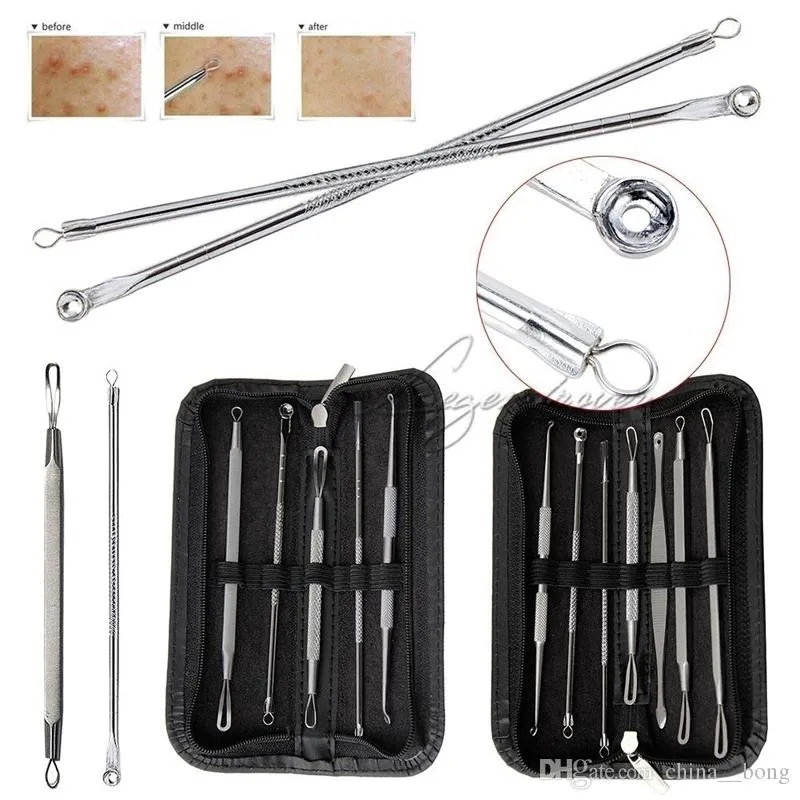 Blackhead Remover Tool Acne Comedone Pimple Blemish Extractor Remover Tool Kit Set incloud box sales gift for customers