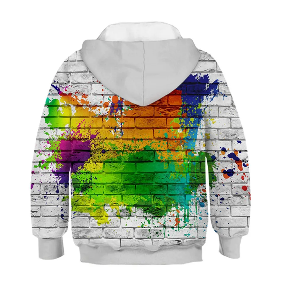 Autumn Brand Long Sleeve Football Kids Leisure Hoodies 3D Printed Boy/girl Sweatshirts Children Color Vortex Hoody Hooded LJ201216