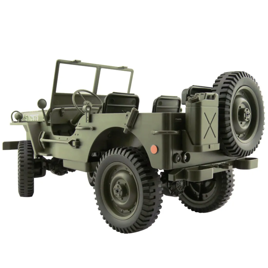 110 RC 24G Telecomando Jeep Simulazione FourWheel Drive OffRoad Militare Arrampicata Auto Diecast LED 4WD Veicolo Toys2568384
