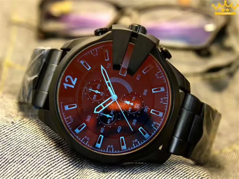 Top luksusowe męskie zegarek wysokiej jakości 316 stali nierdzewnej Pełna funkcja mężczyzn sportowe zegarki wojskowe z oryginalnym pudełkiem Montre de Luxe209m
