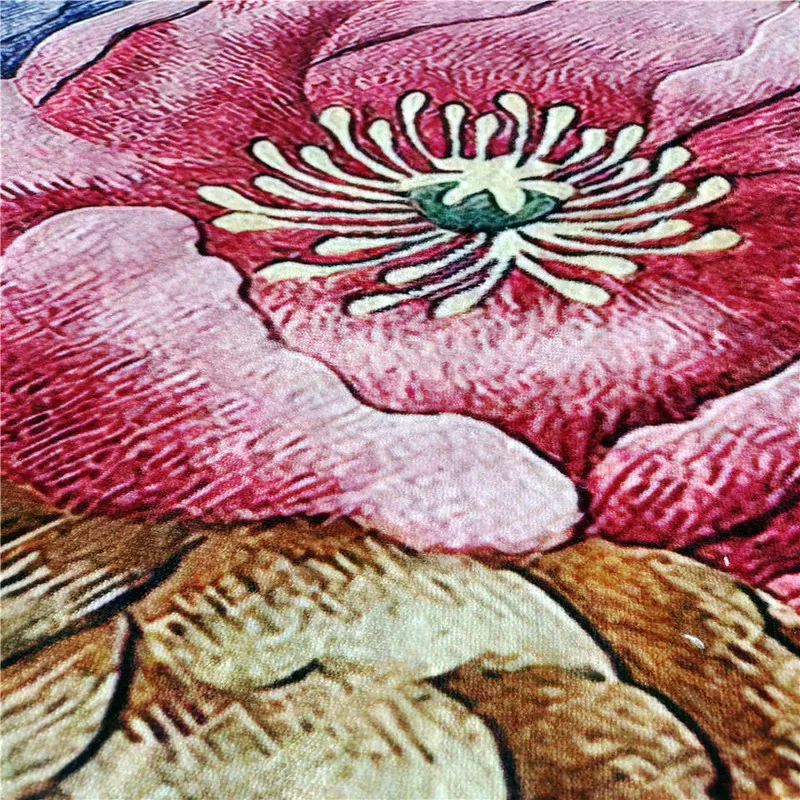Tapis de Style américain avec fleur classique tapis floral élégant pour salon lit décor couloir 220301