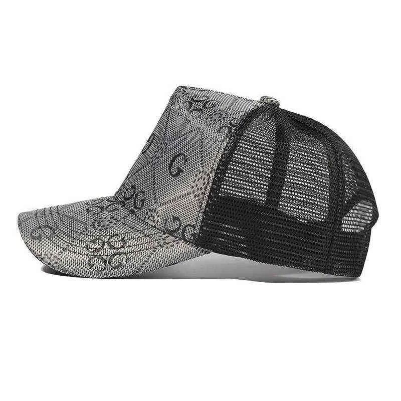 IL KEPS Herren-Baseballmütze für Herren, atmungsaktives Mesh-Netz, Trucker-Mütze, Sommermütze, Snapback, luxuriöser Druck, Damenmütze, Baumwolle, BQM095 AA220304