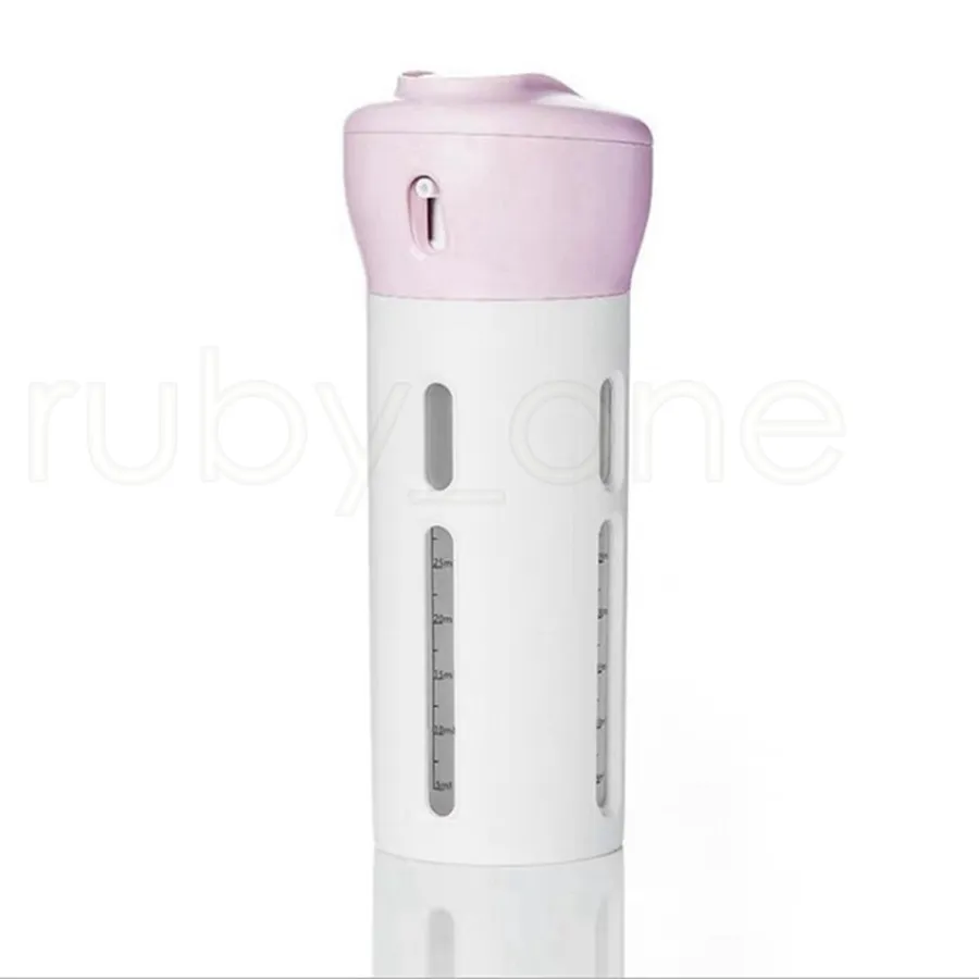 Bottiglia di crema rotante 4in1 Contenitore cosmetico olio da viaggio portatile cosmetico vuoto Contenitore cosmetico vasetto di crema riutilizzabile