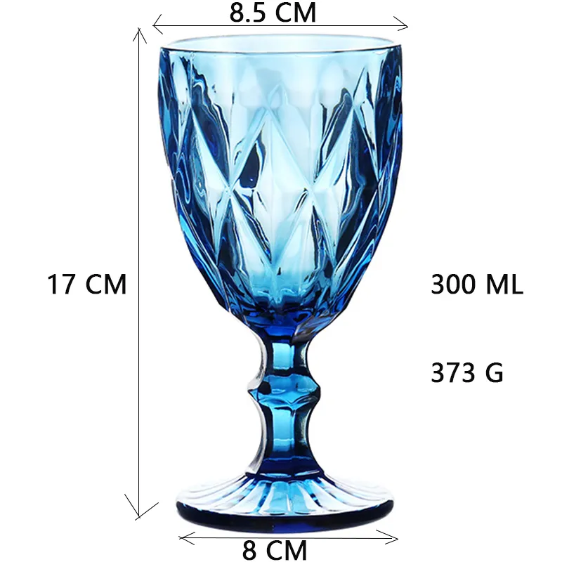 Wine Glass Cups Multicolor Carved Goblet Whiskey Red Wine Glasses 300ML Wedding Party Champagne Flutes Bar Restaurant Home Tools LJ200821