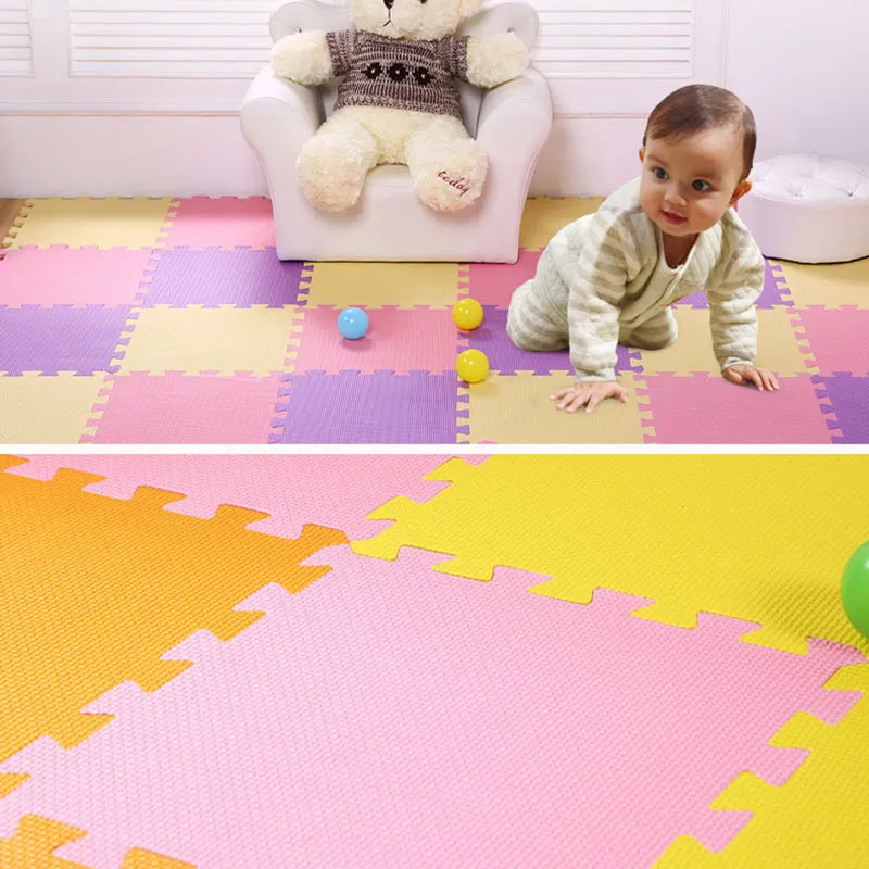 30 * 30cmの柔らかい床の開発クロールキッズラグの赤ちゃんプレイマットパズルカーペットエヴァフォームの活動パッドゲーム子供おもちゃLJ200911