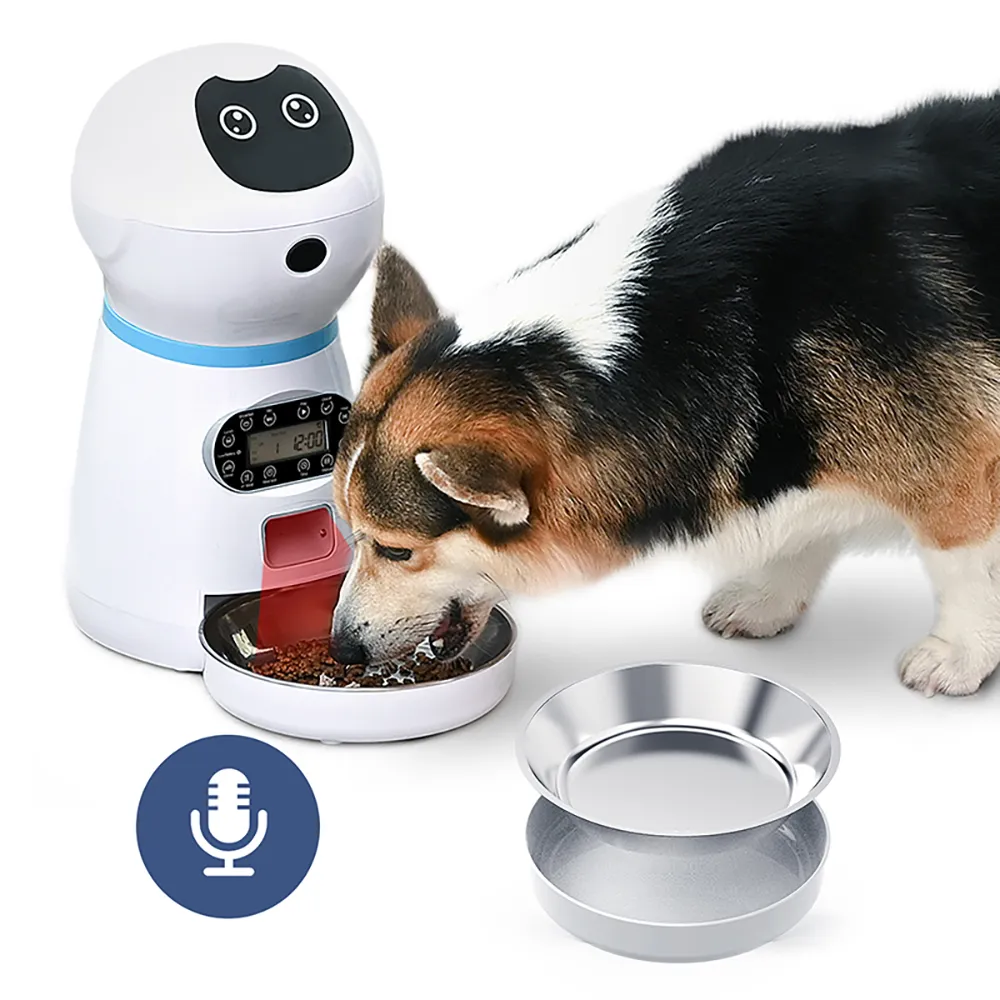 Автоматическая кормочная питательница собак кошек. Диспенсер с голосовой записью напоминает таймер программируемый дистрибутив тревоги IR Обнаружение Y2009226168689