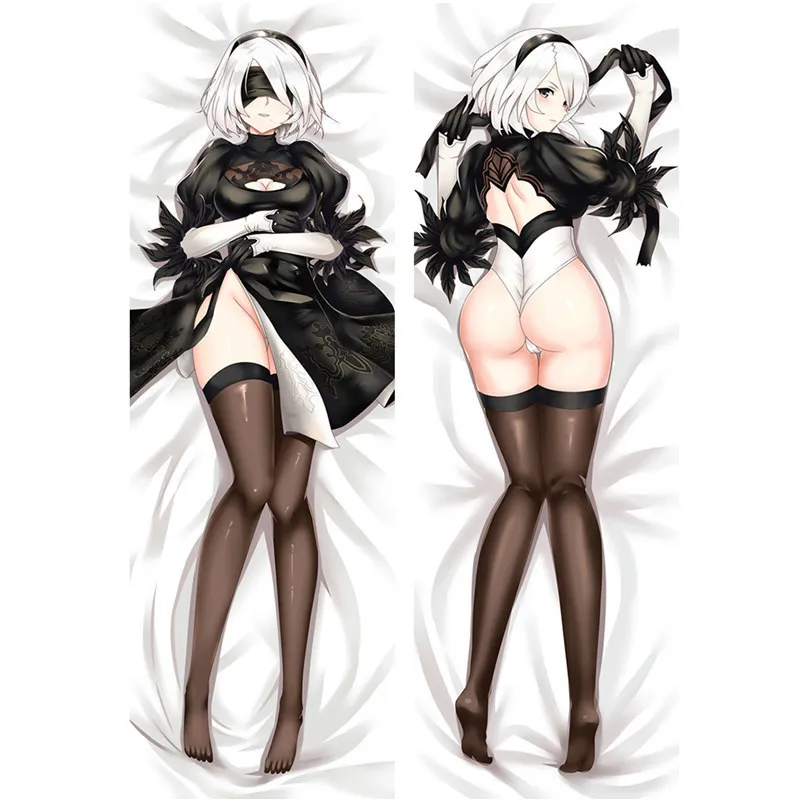 Anime PSP jeu NieRAutomata YoRHa No 2 Type B 2B Dakimakura taie d'oreiller corps 18r fille lit décor somnolent taie d'oreiller cadeaux 20278k