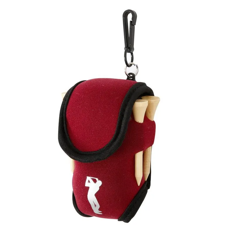 Small Golf Ball Bag Mini Taille Packtasche 2 Ball 4 Tee Neopren Halter Sporttasche für Outdoor Golf Training Bälle T -Shirt Pouch9817194