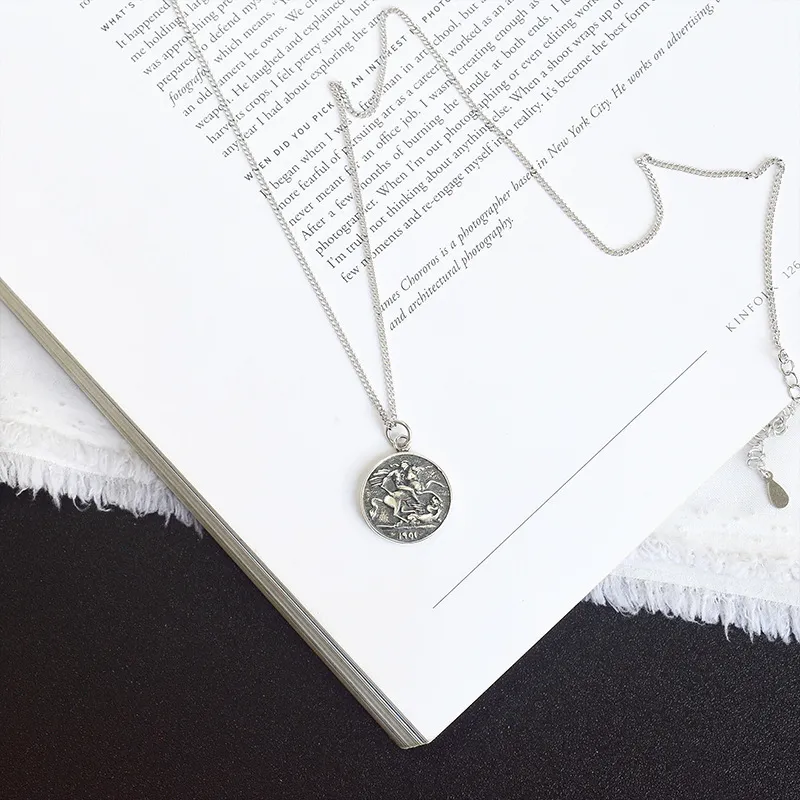 Silvoloji Sterling 925 Gümüş 60cm Elizabeth Kış uzun kolye kolye kabukları figürü Para kolye kadınlar için doğum günü mücevherleri q344v