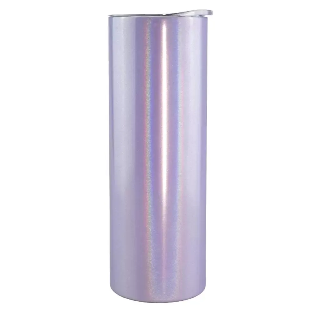 Usa glitter rostfritt stål dubbel vägg 20 oz koppar holografisk glitter sublimering tumbler pro232