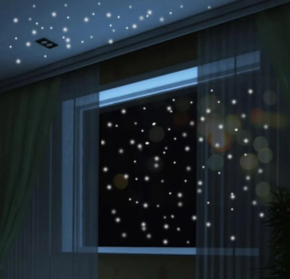 Wall Stickers Luminous Glow The Birthday Romantic Night Like Dot Vinyl Dark Star Party Round In sqcAk sports2010276G