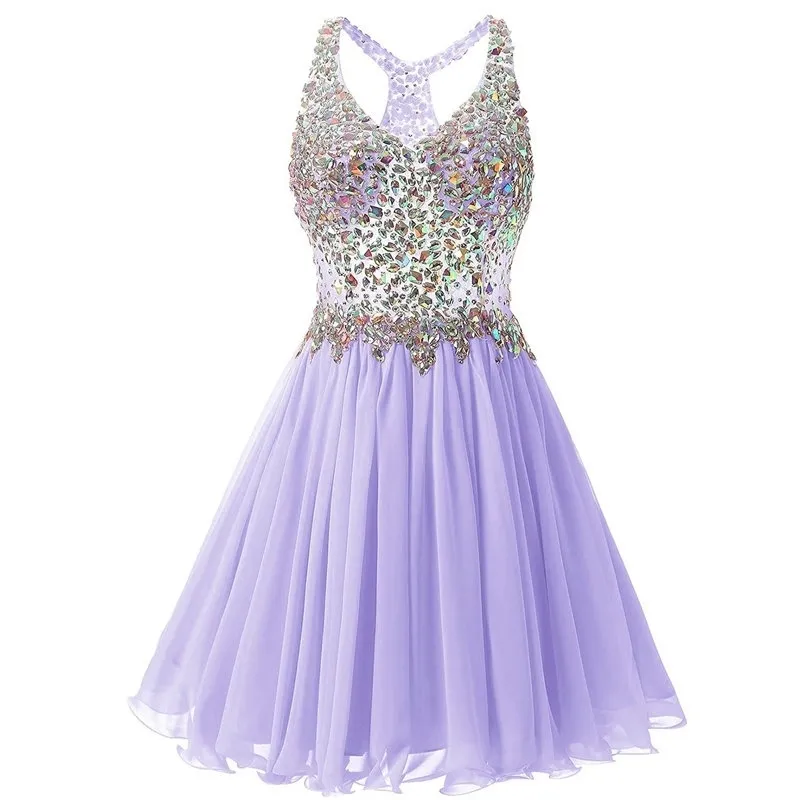 V-neck-Short-Prom-Dresses--Cheap-Plus-Size-Crystal-Beaded-Chiffon-A-line-Party-Homecoming