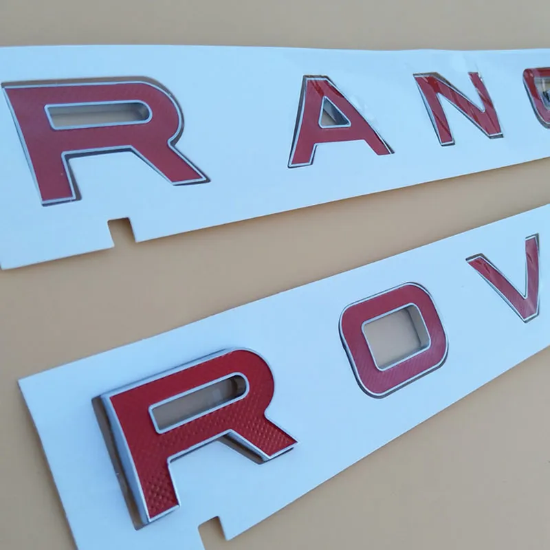 Letters Emblem Badge logotipo para Range Rover SV Autobiografia Sport Discovery Evoque Velar Car Hood Tronk Batch Sticker4226343