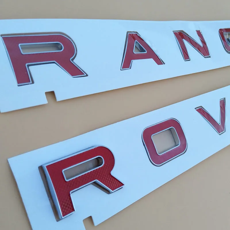 Значок эмблемы буквы для Range Rover SV Autobiography Sport Discovery Evoque Velar Car Styling Good Badge Sticker9111148