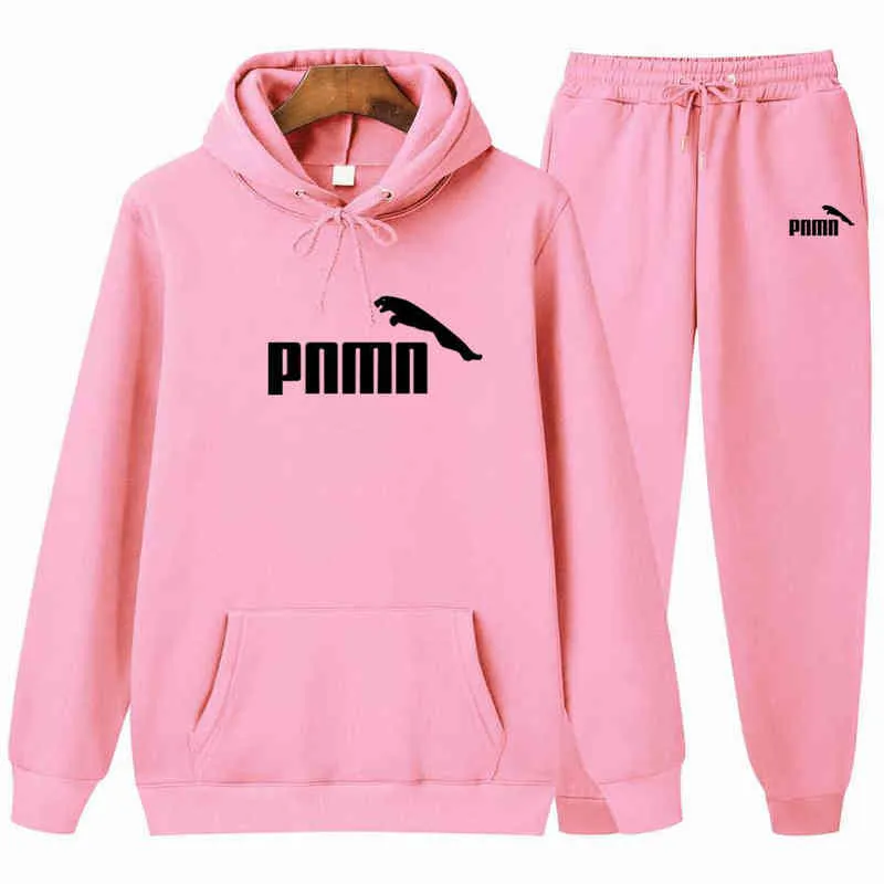 Autumn Winter Hot Brand Two Pieces Sets Thick hoodies Tracksuit Men/women Sportswear Gyms Fitness Training Hoodies Sweatshirts H1227
