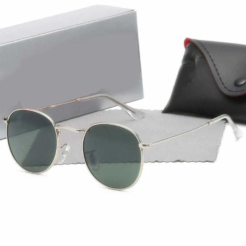 2022 Designer Mens Women for Solglasögon Vintage Brand Band UV400 BANS Skydd utomhus runda solglasögon med case266c