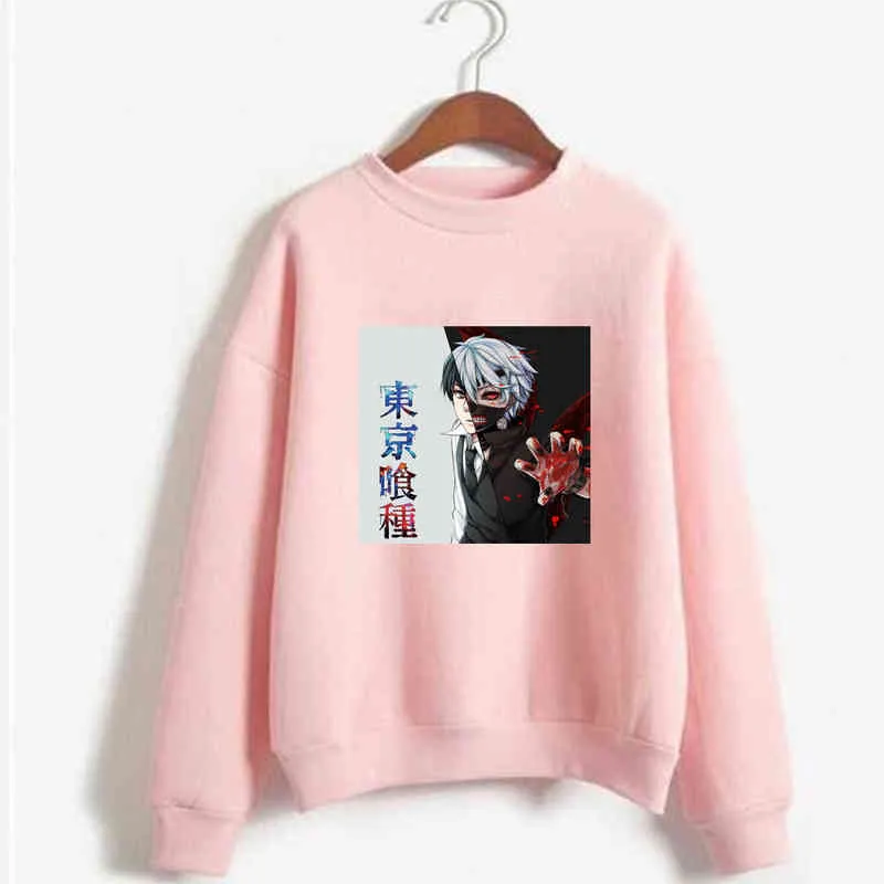 Hoodie tröja tokyo ghoul kaneki ken midoriya alla kan skriva ut cosplay kostym anime kvinnor / män topp h1227