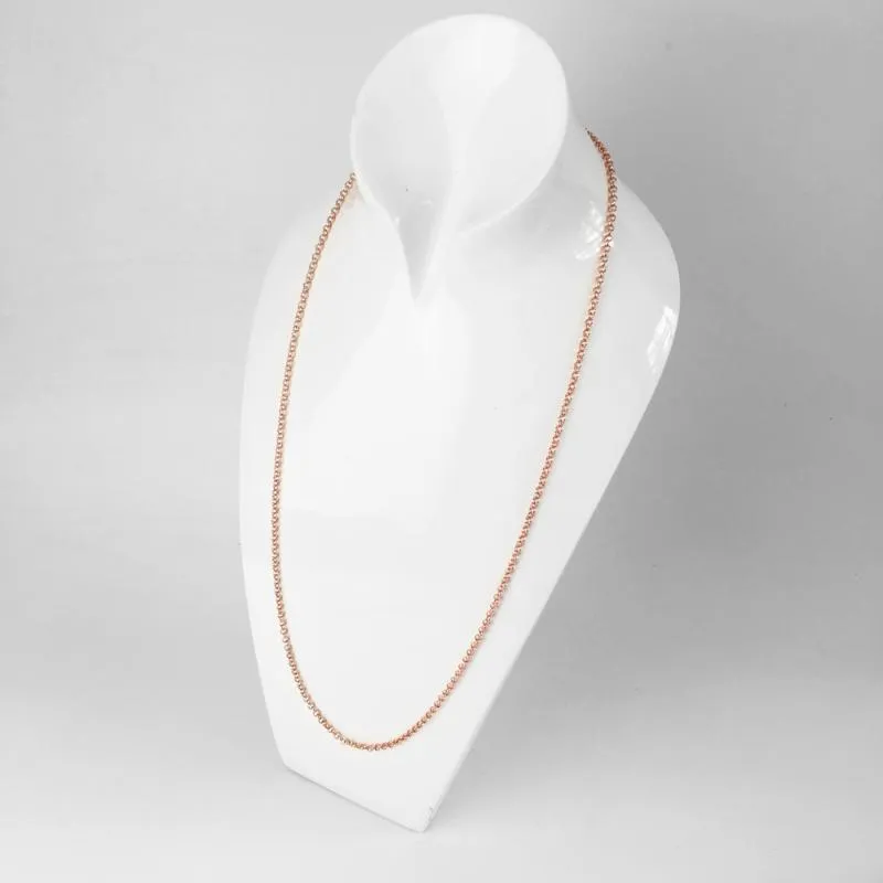 Chaînes rondes Belcher Link Chain Collier 2021 Bijoux de mode Classique Accessoires de base 925 Sterling Silver Cadeau pour Women214A