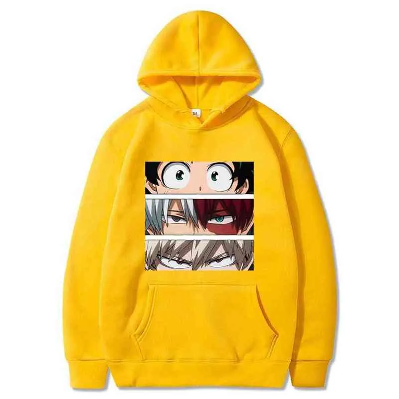 Mijn Hero Academia Hoodies Mannen / Dames Casual Gedrukt Harajuku Pullovers Herfst Lange Mouwen Sweatshirts H1227