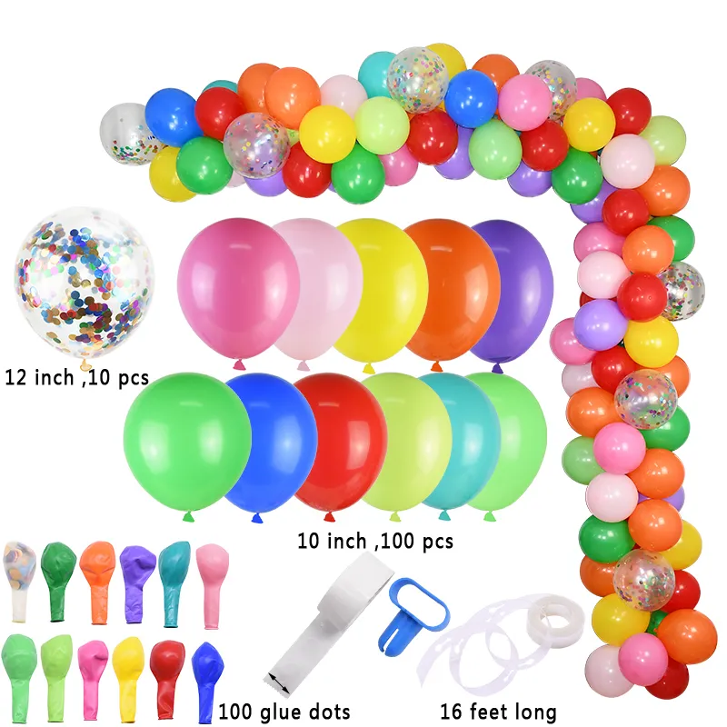 Balloon Arch Garland Kit Multicolor Macaron Balloons Arch Garlands DIY Wedding Birthday Party Decoration Ballons Garland T200526