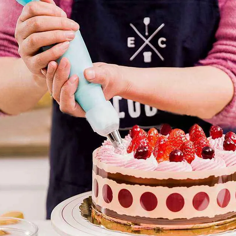 72 pezziSet giradischi torte Kit multifunzione decorare torte Tubo pasticceria Fondente Cucina feste Forniture dolci da forno