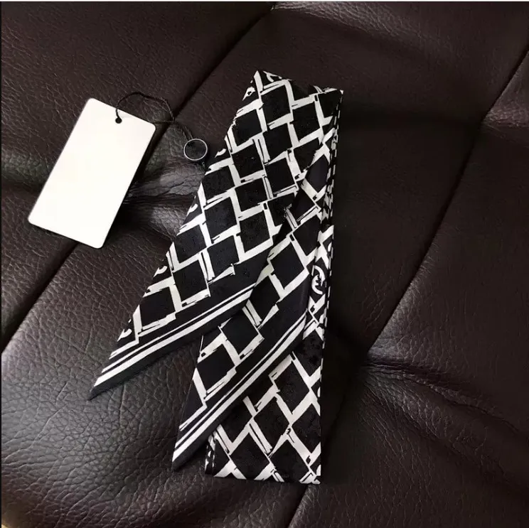 Шарф Очень мягкий высококачественный галстук-бабочка для волос, шелковая двойная атласная лента, многофункциональный модный шарф 120 72693