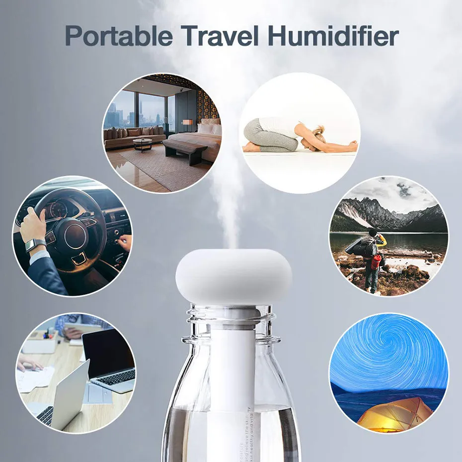 USB Airmidifier Diffuser Vaporizer 초음파 미스트 메이커 Fogger Aroma Difpusers 미니 휴대용 스틱 가습기 Homecar Y206266591