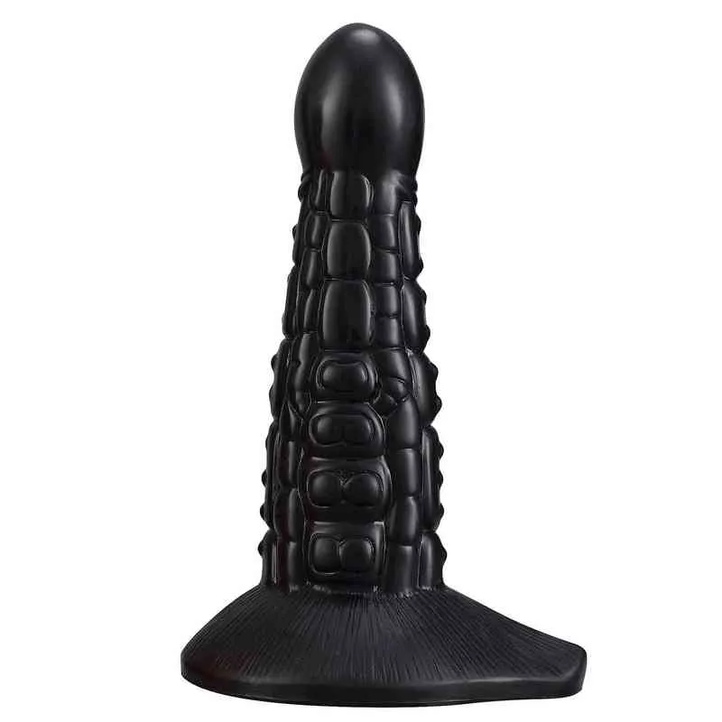 NXY Dildos Anal Brinquedos Artificial Balsam Pêra Divertido Backyard Plug para Homens e Mulheres Masturbação Dispositivo Soft Silicone Expansão Falso Penis Adulto Sexo 0225
